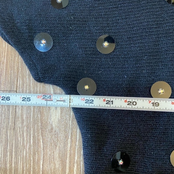 Vintage Bonnie Boerer & Company Black Short Sleeve Embellished Sweater - Picture 14 of 16